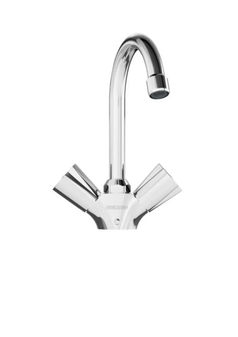Glänzende Chrom-Waschtischarmatur WST-W von STIEBEL ELTRON.
